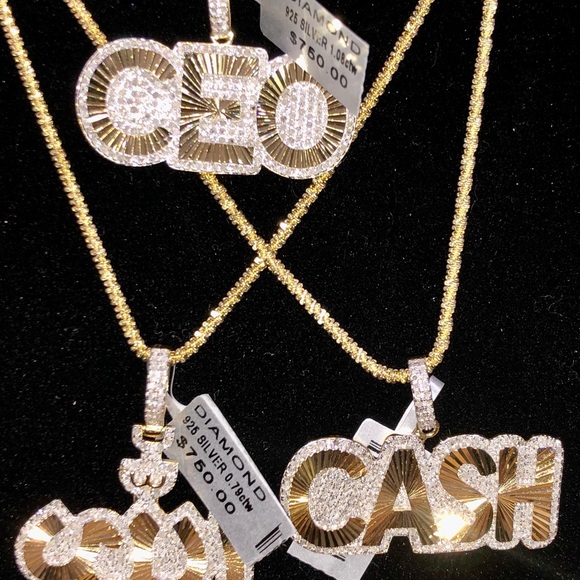 REAL DIAMOND Custom made CASH PENDANT CHARM .83ct certified real APPRAISAL INCl. - Picture 9 of 9